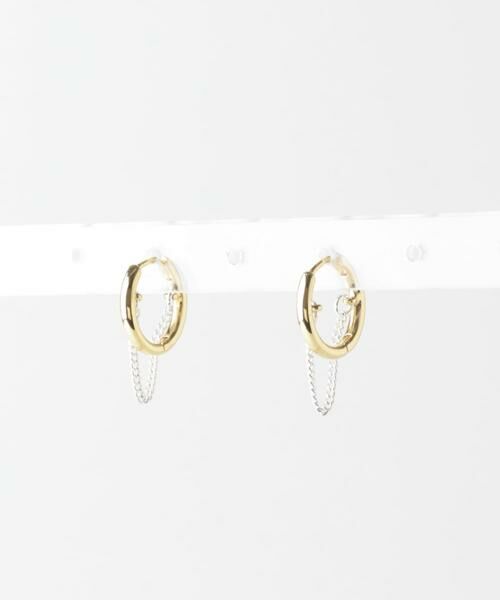 SMELLY / スメリー ピアス・イヤリング | チェーンコンビフープピアス | 詳細5