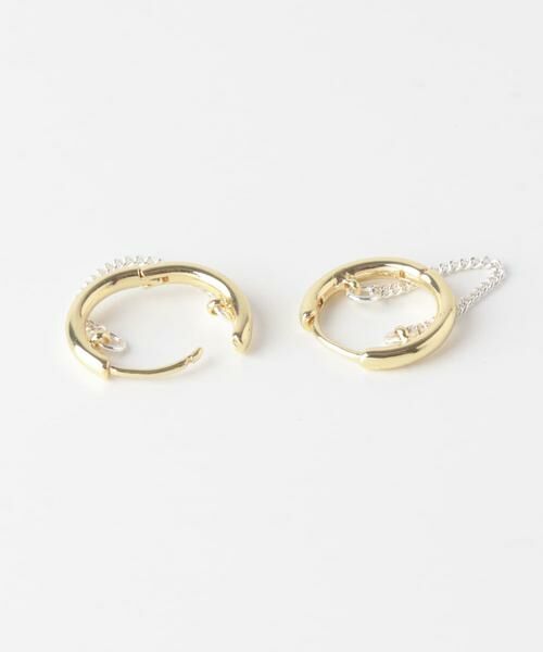 SMELLY / スメリー ピアス・イヤリング | チェーンコンビフープピアス | 詳細6