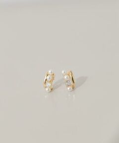 SMELLY / スメリー ピアス・イヤリング | パールビジューラインピアス