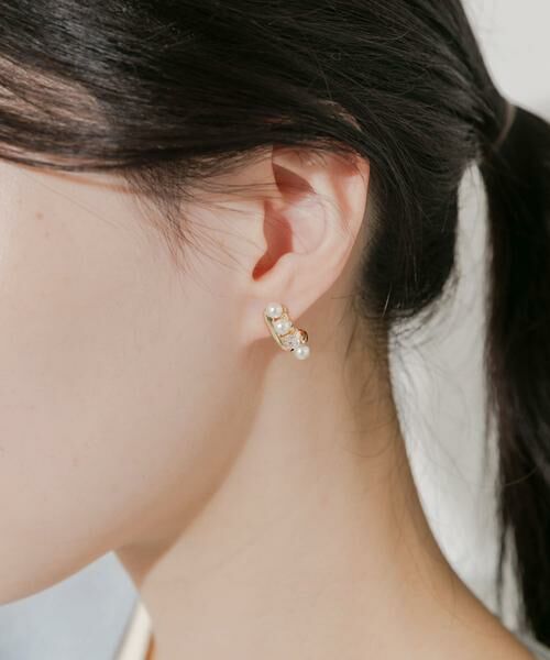 SMELLY / スメリー ピアス・イヤリング | パールビジューラインピアス | 詳細2