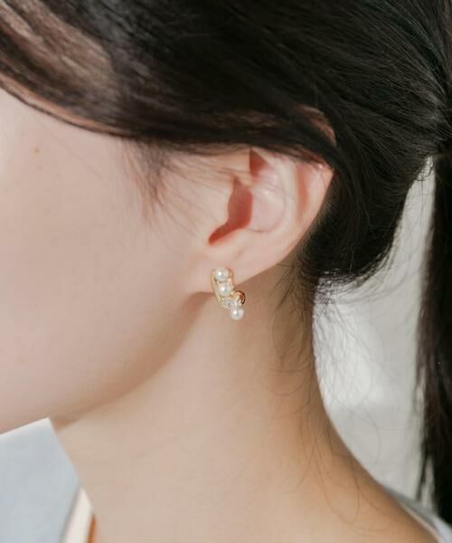 SMELLY / スメリー ピアス・イヤリング | パールビジューラインピアス | 詳細3