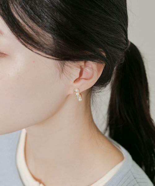 SMELLY / スメリー ピアス・イヤリング | パールビジューラインピアス | 詳細4