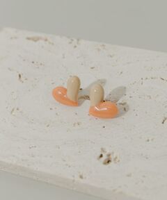 SMELLY / スメリー ピアス・イヤリング | バイカラージュシハートピアス