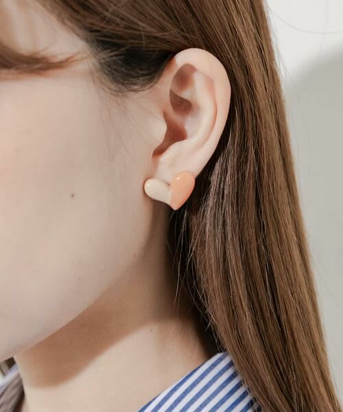 SMELLY / スメリー ピアス・イヤリング | バイカラージュシハートピアス | 詳細3