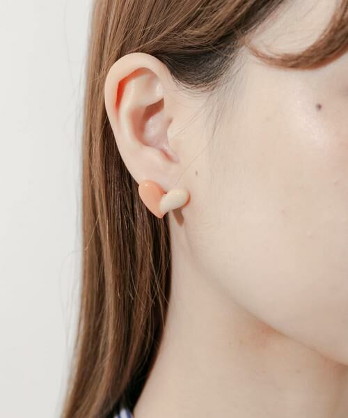 SMELLY / スメリー ピアス・イヤリング | バイカラージュシハートピアス | 詳細4