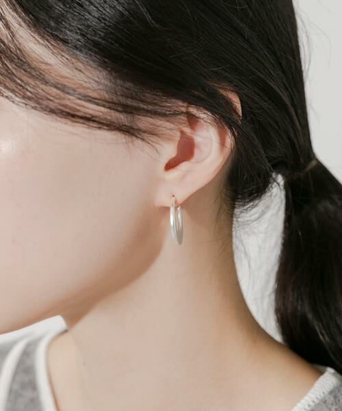 SMELLY / スメリー ピアス・イヤリング | ラウンドエッジフープピアス | 詳細2