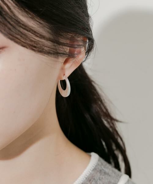 SMELLY / スメリー ピアス・イヤリング | ラウンドエッジフープピアス | 詳細3