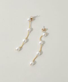 SMELLY / スメリー ピアス・イヤリング | パールチェーンスウィングピアス