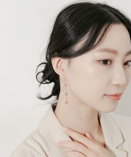 SMELLY / スメリー ピアス・イヤリング | パールチェーンスウィングピアス | 詳細2