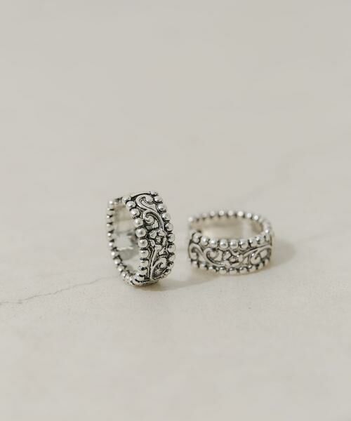 SMELLY / スメリー ピアス・イヤリング | ヴィンテージチックワンタッチフープピアス | 詳細1