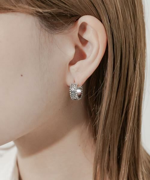 SMELLY / スメリー ピアス・イヤリング | ヴィンテージチックワンタッチフープピアス | 詳細2