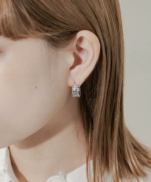 SMELLY / スメリー ピアス・イヤリング | ヴィンテージチックワンタッチフープピアス | 詳細4