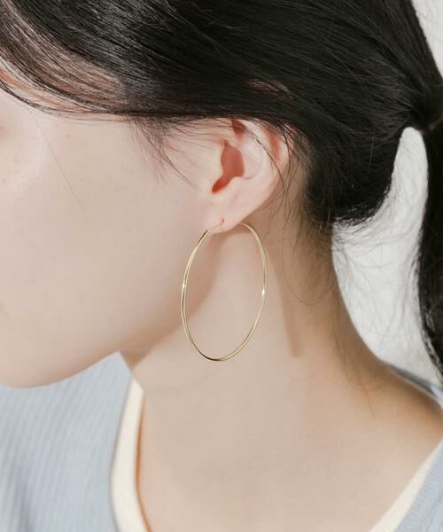 SMELLY / スメリー ピアス・イヤリング | ナローフープピアス | 詳細1