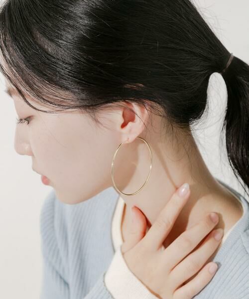 SMELLY / スメリー ピアス・イヤリング | ナローフープピアス | 詳細2