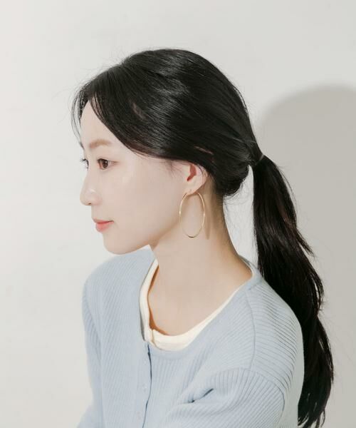 SMELLY / スメリー ピアス・イヤリング | ナローフープピアス | 詳細4