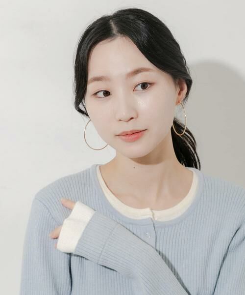 SMELLY / スメリー ピアス・イヤリング | ナローフープピアス | 詳細5