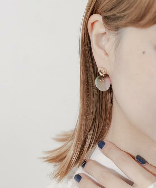 SMELLY / スメリー ピアス・イヤリング | マーブルカラージュシハートピアス | 詳細2