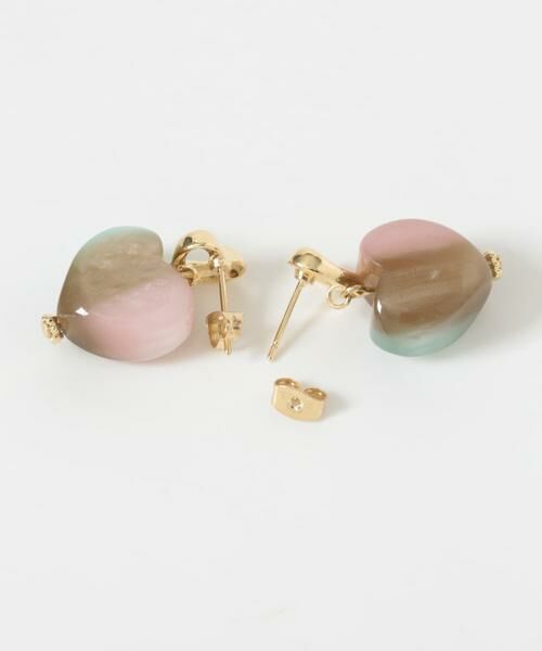 SMELLY / スメリー ピアス・イヤリング | マーブルカラージュシハートピアス | 詳細7