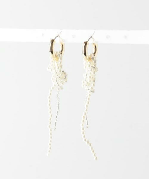 SMELLY / スメリー ピアス・イヤリング | パールノットラリエット2WAYフープピアス | 詳細7