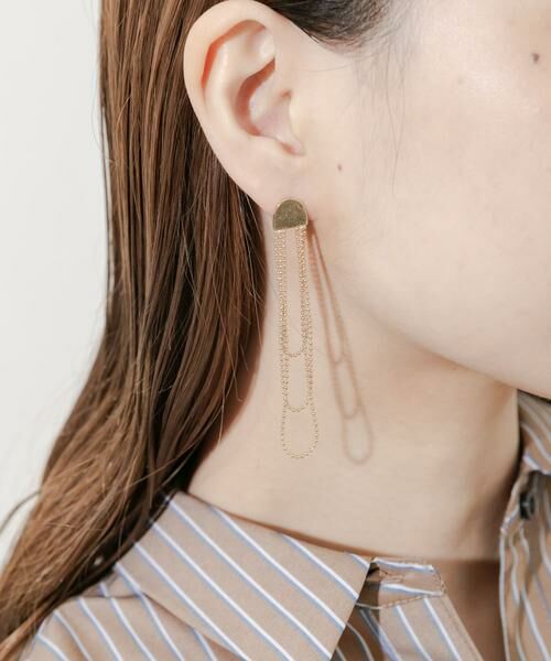 SMELLY / スメリー ピアス・イヤリング | トリプルチェーンロングピアス | 詳細2