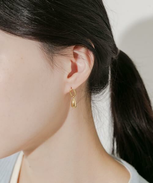 SMELLY / スメリー ピアス・イヤリング | ステンレスドロップメタルピアス | 詳細1