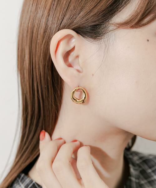 SMELLY / スメリー ピアス・イヤリング | ステンレスニュアンスサークルピアス | 詳細1
