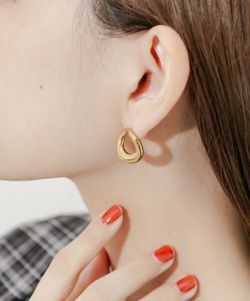 SMELLY / スメリー ピアス・イヤリング | ステンレスニュアンスサークルピアス | 詳細3