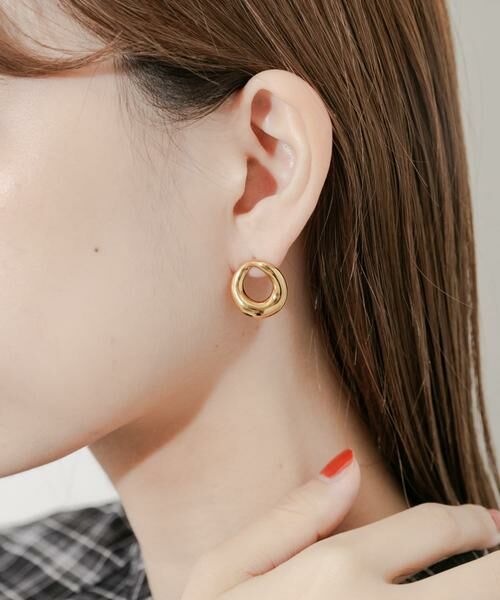 SMELLY / スメリー ピアス・イヤリング | ステンレスニュアンスサークルピアス | 詳細4