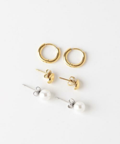 SMELLY / スメリー ピアス・イヤリング | ステンレスパールセットピアス | 詳細10