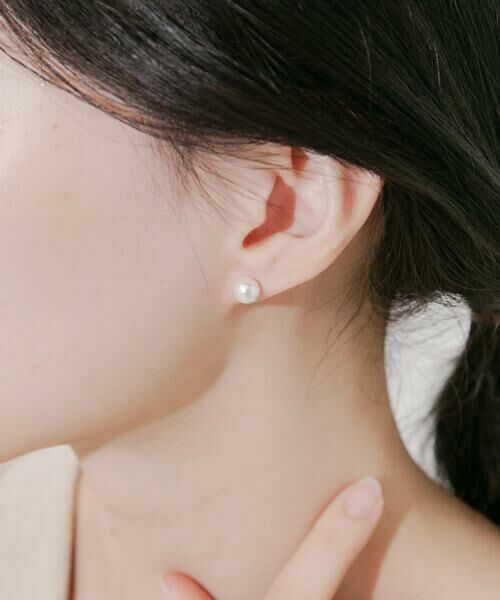 SMELLY / スメリー ピアス・イヤリング | ステンレスパールセットピアス | 詳細3