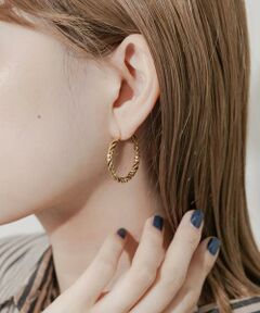 SMELLY / スメリー ピアス・イヤリング | ステンレスダブルツイストフープピアス