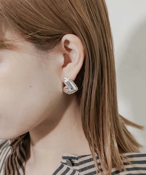 SMELLY / スメリー ピアス・イヤリング | プックリメタルハートピアス | 詳細2