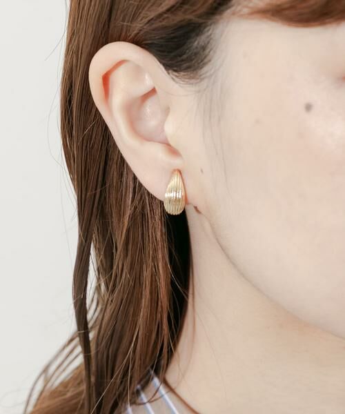 SMELLY / スメリー ピアス・イヤリング | ラインメタルドロップイヤリング | 詳細2