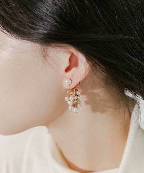 SMELLY / スメリー ピアス・イヤリング | ミニパールボリュームイヤリング | 詳細1