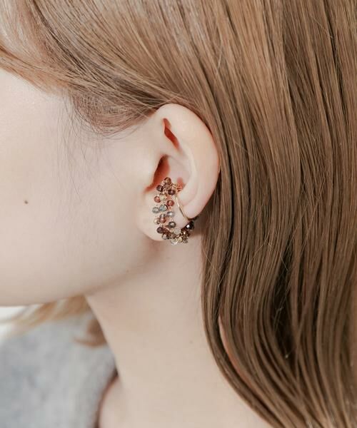 SMELLY / スメリー ピアス・イヤリング | ガラスビーズイヤカフ | 詳細1