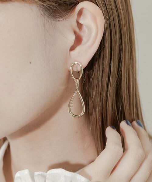 SMELLY / スメリー ピアス・イヤリング | メタルドロップデザインイヤリング | 詳細2