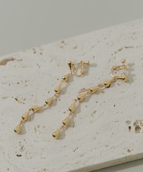 SMELLY / スメリー ピアス・イヤリング | ティアドロップチェーンイヤリング | 詳細1
