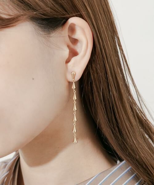 SMELLY / スメリー ピアス・イヤリング | ティアドロップチェーンイヤリング | 詳細3