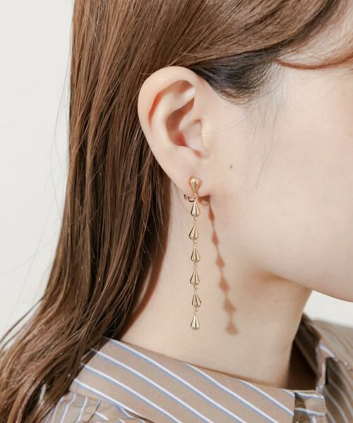 SMELLY / スメリー ピアス・イヤリング | ティアドロップチェーンイヤリング | 詳細4