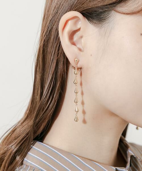 SMELLY / スメリー ピアス・イヤリング | ティアドロップチェーンイヤリング | 詳細5