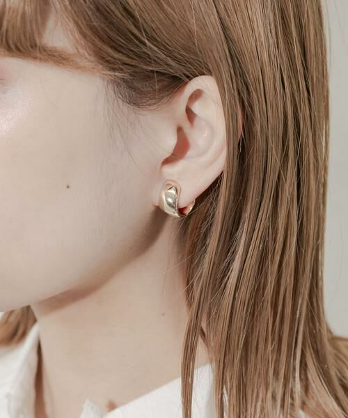 SMELLY / スメリー ピアス・イヤリング | メタルワイドカーブイヤリング | 詳細2