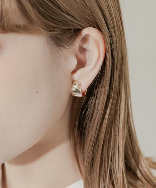 SMELLY / スメリー ピアス・イヤリング | メタルワイドカーブイヤリング | 詳細3