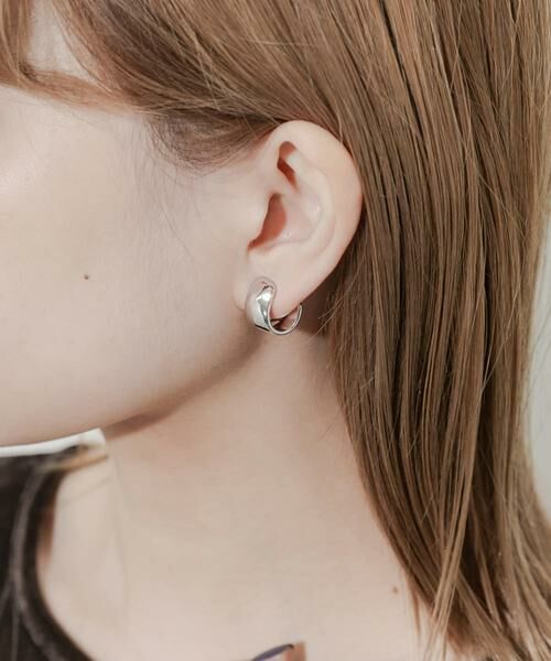 SMELLY / スメリー ピアス・イヤリング | メタルワイドカーブイヤリング | 詳細7