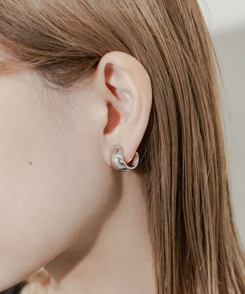 SMELLY / スメリー ピアス・イヤリング | メタルワイドカーブイヤリング | 詳細9