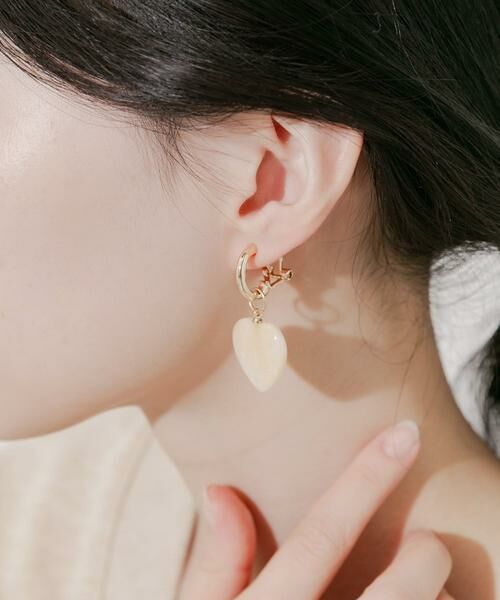 SMELLY / スメリー ピアス・イヤリング | ジュシハートフープイヤリング | 詳細2
