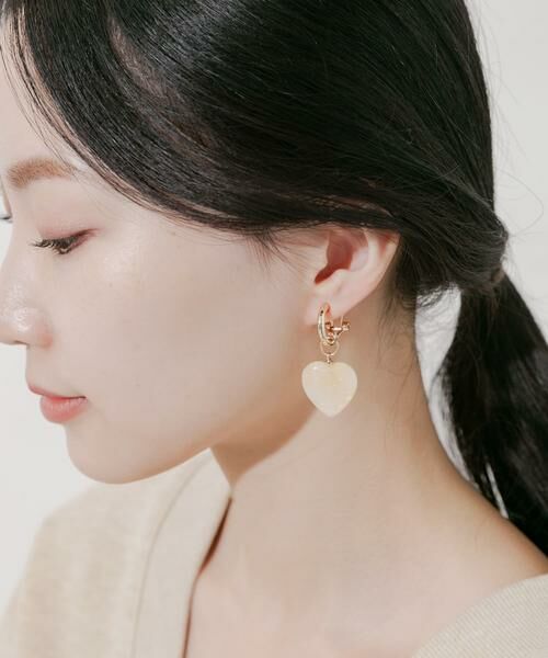 SMELLY / スメリー ピアス・イヤリング | ジュシハートフープイヤリング | 詳細4