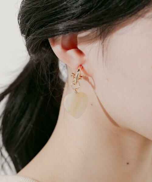 SMELLY / スメリー ピアス・イヤリング | ジュシハートフープイヤリング | 詳細5