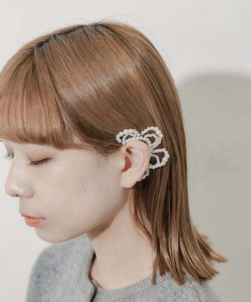 SMELLY / スメリー ピアス・イヤリング | パールフラワーイヤーフック | 詳細2