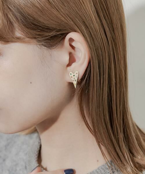 SMELLY / スメリー ピアス・イヤリング | カラフルビジューハートイヤリング | 詳細2