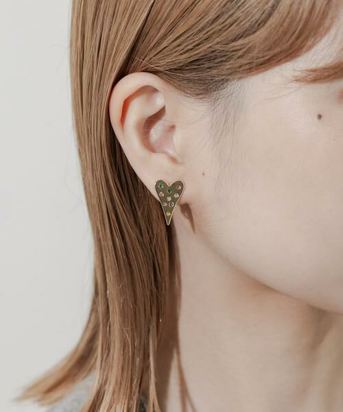 SMELLY / スメリー ピアス・イヤリング | カラフルビジューハートイヤリング | 詳細3